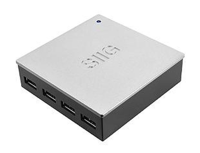 Siig JU-H70212-S2 5000Mbit/s Black,Silver interface hub