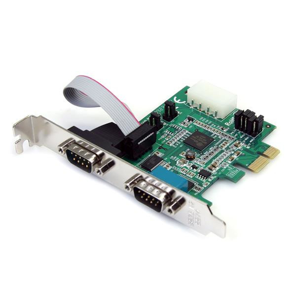 StarTech.com 2 Port Serielle RS232 PCI Express Schnittstellenkarte mit 16950 UART