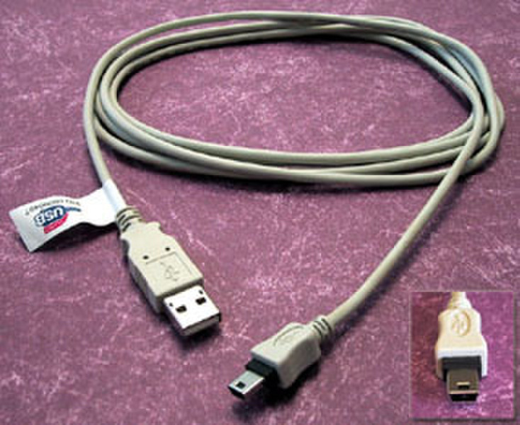 Cables Direct 5m USB Cable 5м USB A USB B Серый кабель USB