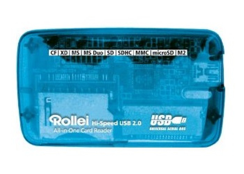 Rollei High Speed CR USB 2.0 Синий устройство для чтения карт флэш-памяти