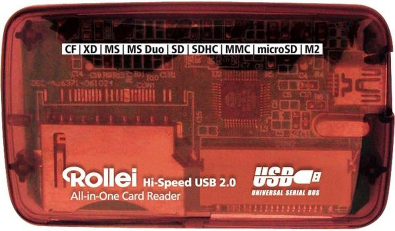 Rollei High Speed CR USB 2.0 Красный устройство для чтения карт флэш-памяти