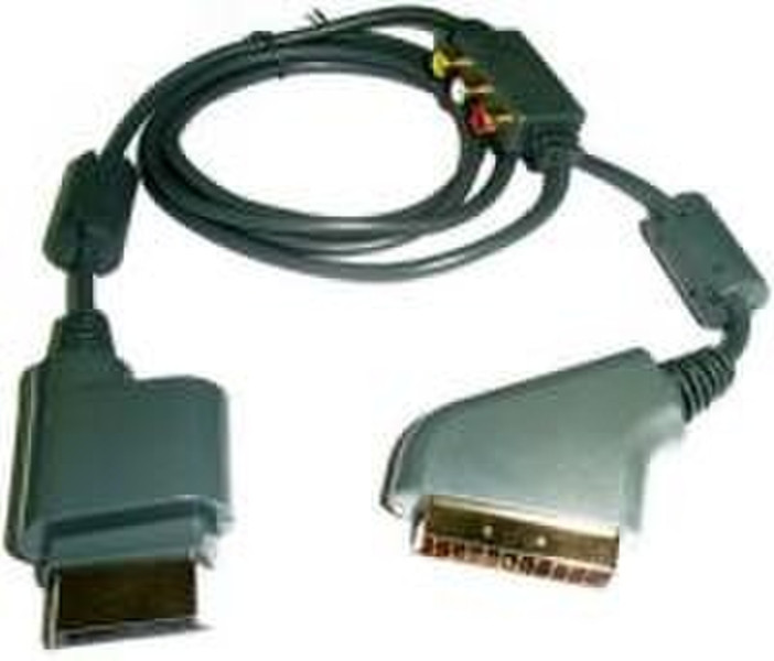 Adapt gX Xbox 360 Scart RGB cable 1.8m SCART (21-pin) Silber