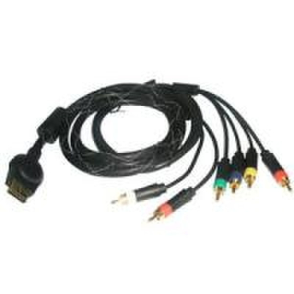 Adapt gX Sony PS3 Component cable 1.8m 6 x RCA Schwarz