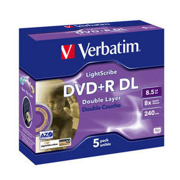 Verbatim DVD+R Double Layer LightScribe 8.5GB DVD+R 10Stück(e)