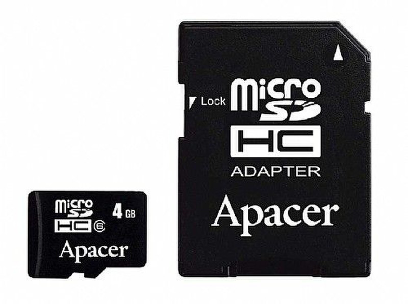 Apacer 4 GB microSDHC class 6 Card 4GB MicroSD Speicherkarte