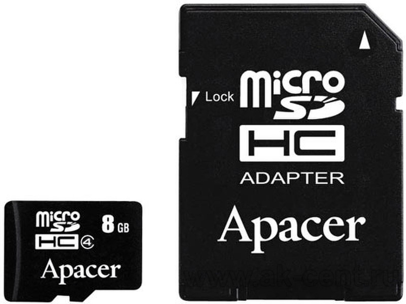 Apacer 8 GB microSDHC Card 8ГБ MicroSD карта памяти