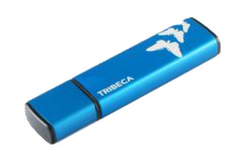 Tribeca 2GB USB Splash Drive - Aqua Butterflies 2ГБ USB 2.0 Синий USB флеш накопитель