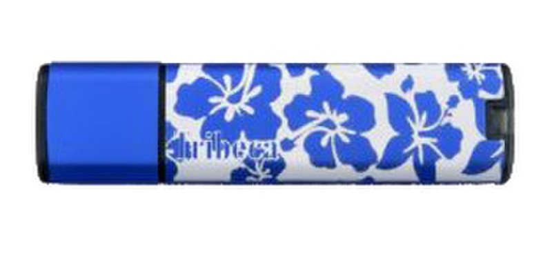 Tribeca 2GB Splash Drive - Blue Hawaiian 2ГБ USB 2.0 Синий USB флеш накопитель