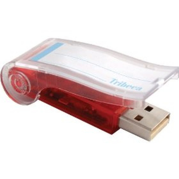Tribeca 2GB Flip USB Drive 2GB USB 2.0 Type-A Red USB flash drive