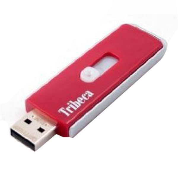 Tribeca 1GB Slider USB Drive 1GB USB 2.0 Type-A Red USB flash drive
