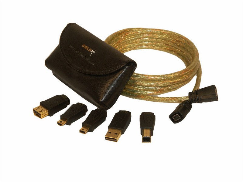 Offspring Technologies GXQU-06 Goldx 5 In 1 USBCable 4 pin USB Type A 4 pin USB Type B Kabelschnittstellen-/adapter