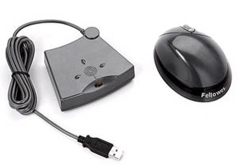 Fellowes Ergo Tech Cordless Mouse Беспроводной RF Оптический Серый компьютерная мышь