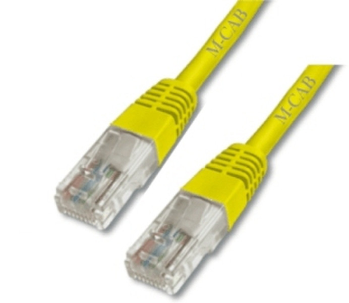 M-Cab CAT5e UTP, 0.5m 0.5м Желтый сетевой кабель