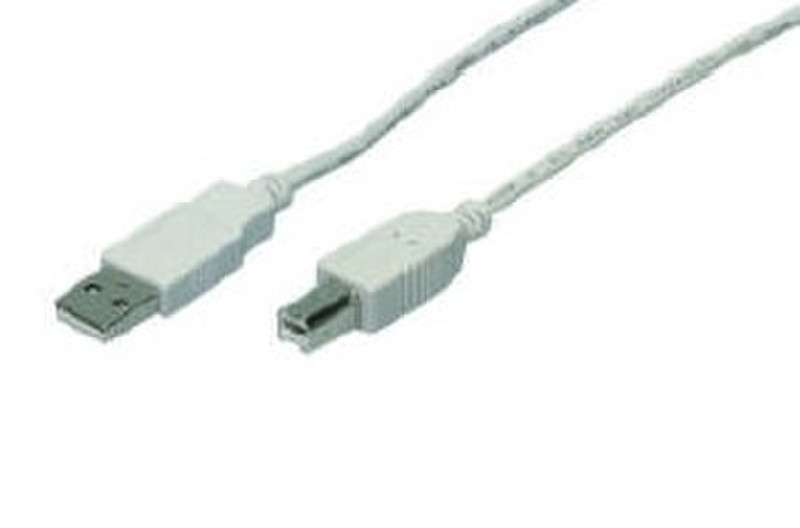 M-Cab USB A/USB B 1.8m 1.8м USB A USB B Серый кабель USB