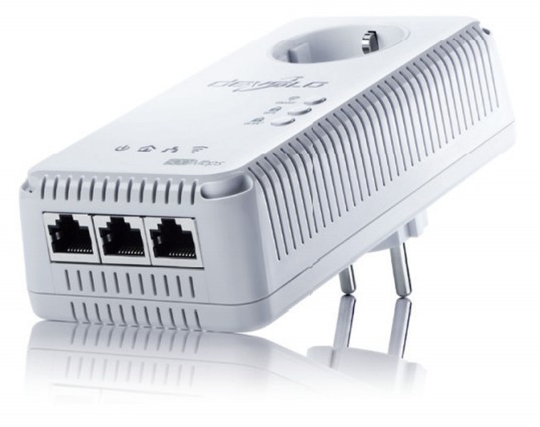 Devolo dLAN 500AV Wireless+ ES 500Mbit/s Eingebauter Ethernet-Anschluss WLAN Weiß 1Stück(e) PowerLine Netzwerkadapter