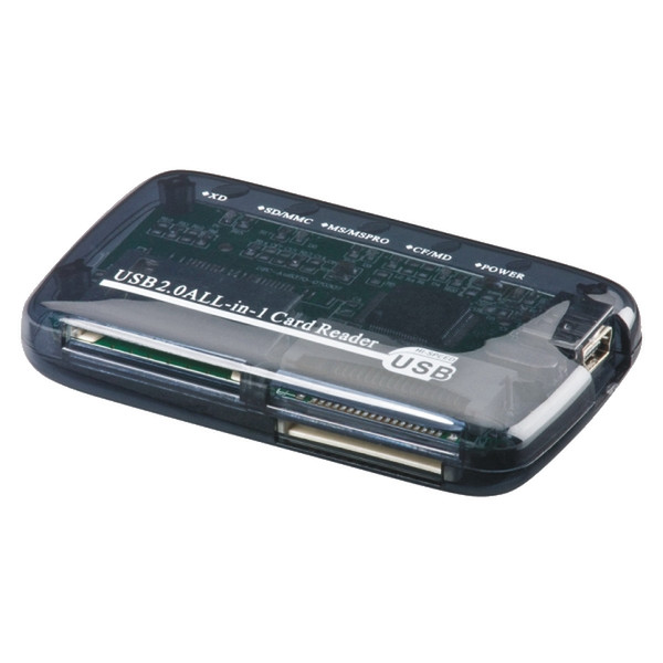 M-Cab 7300022 USB 2.0 Black,Translucent card reader