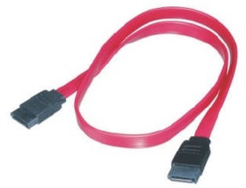 M-Cab SATA III 0.5m 0.5m SATA 7-pin SATA 7-pin Schwarz, Rot SATA-Kabel