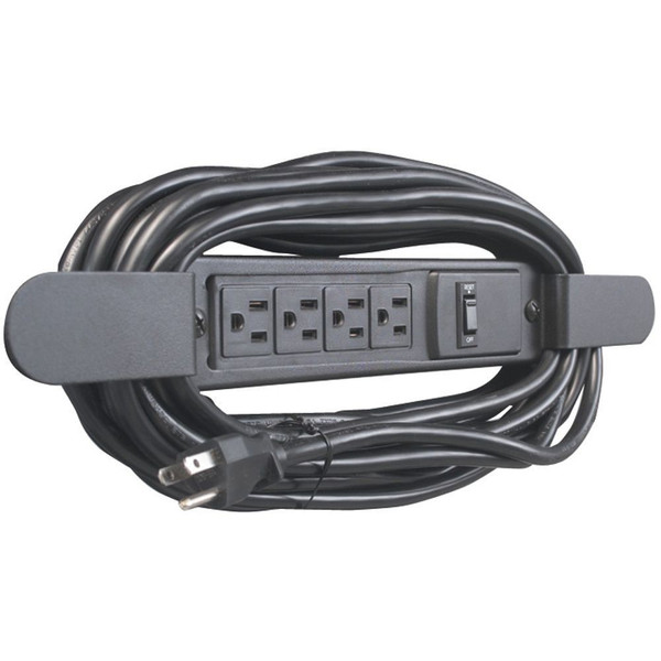 MooreCo 66450 Indoor 4AC outlet(s) 7.62m Black power extension