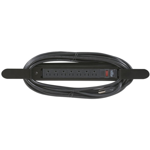 MooreCo 66572 Indoor 7AC outlet(s) 7.62m Black power extension