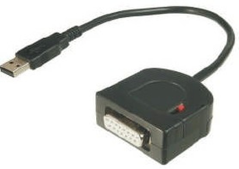 M-Cab 7000301 USB A DSUB 15-pin Schwarz Kabelschnittstellen-/adapter