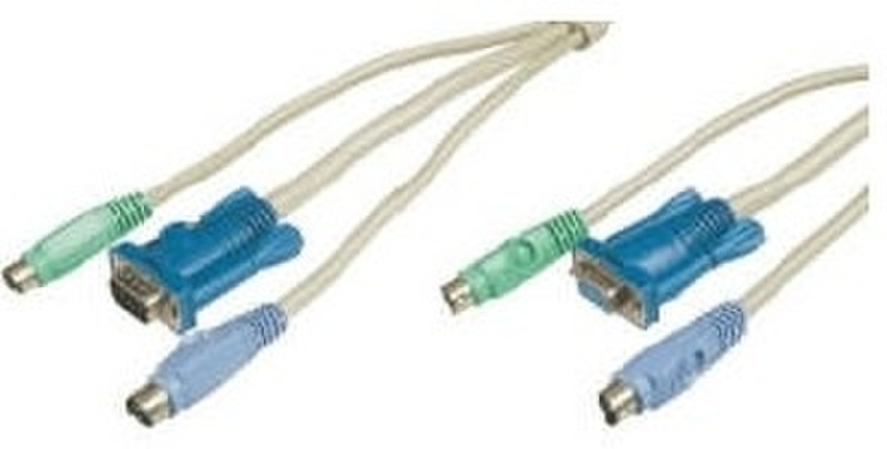 M-Cab 7000390 1.8m White KVM cable