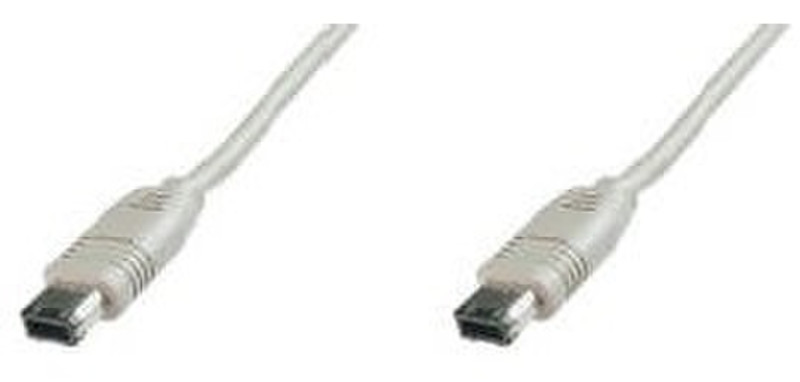 M-Cab 7000190 1.8m 6-p IEEE1394 Grey firewire cable