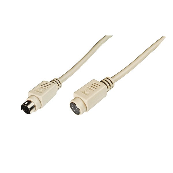 M-Cab 7000173 5m 6-p Mini-DIN 6-p Mini-DIN Beige PS/2-Kabel