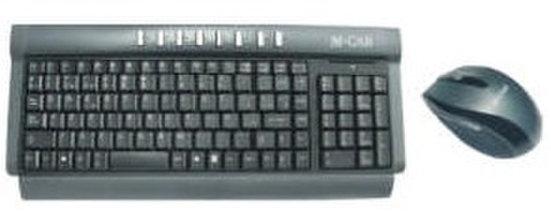 M-Cab 7000933 RF Wireless Schwarz, Grau Tastatur