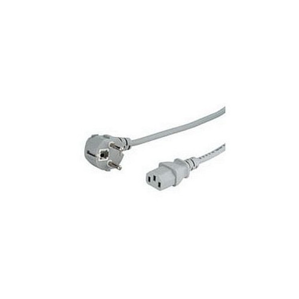 M-Cab 7000934 2m Power plug type F C13 coupler Grey power cable