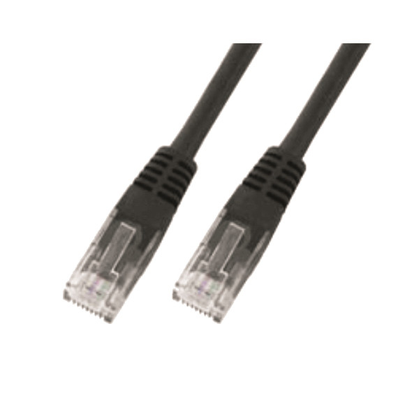 M-Cab 0.5m U-UTP Cat5e 0.5м Cat5e U/UTP (UTP) Черный сетевой кабель