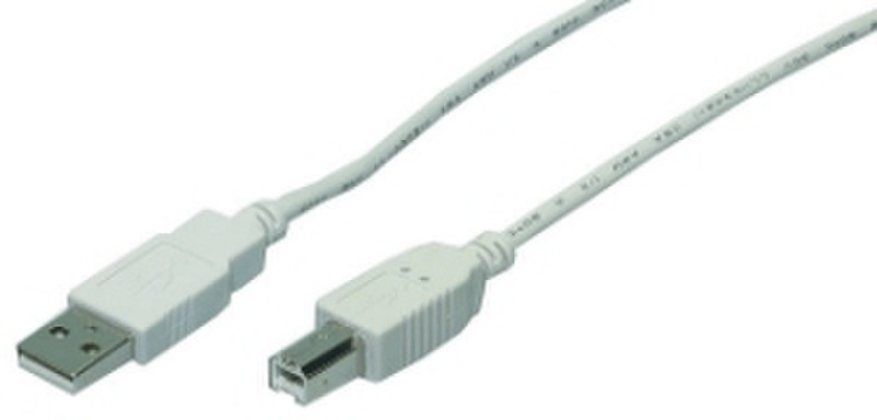 M-Cab USB Cabel 1.8m USB A USB B Grau USB Kabel