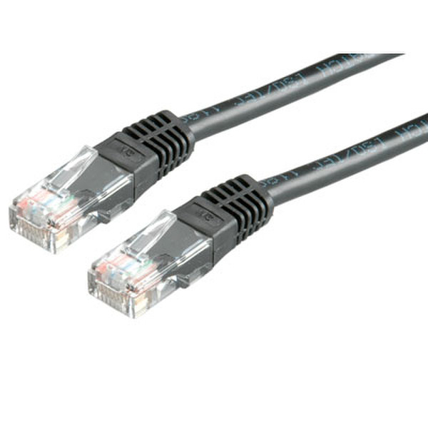M-Cab Cat5e network cable UTP, 1m 1m Schwarz Netzwerkkabel