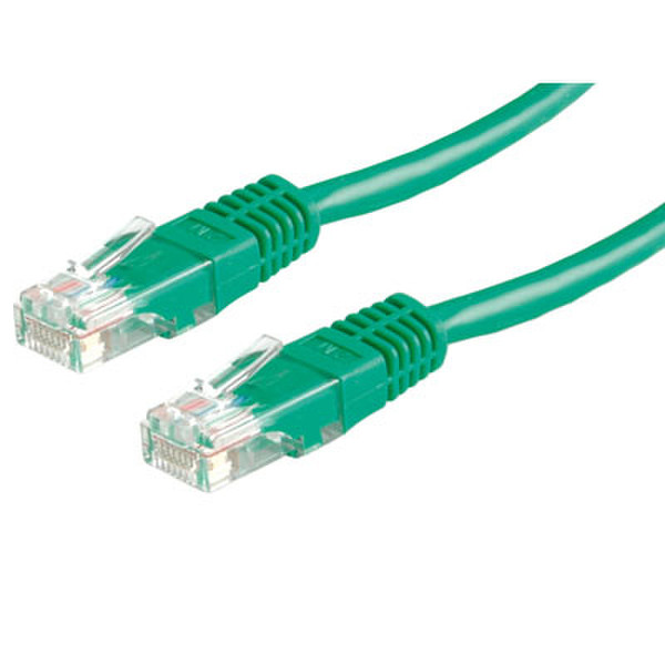 M-Cab Cat5e network cable UTP, 1m 1m Grün Netzwerkkabel