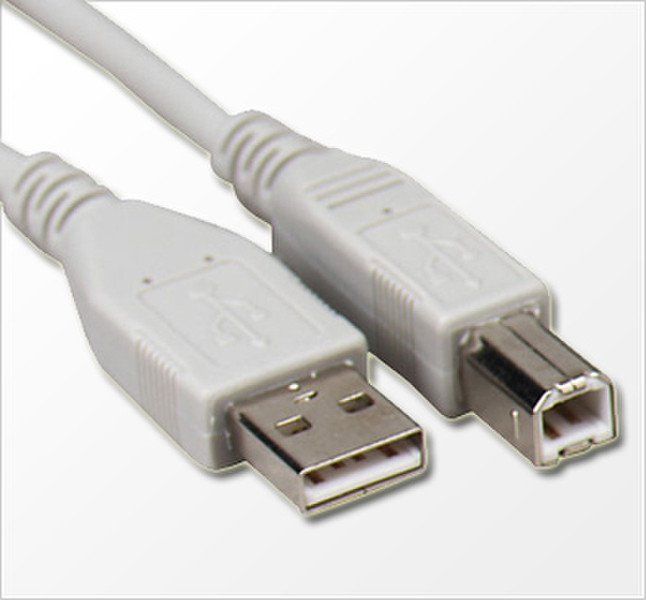 M-Cab Cable USB 2.0 A to B 1.8 m 1.8м USB A USB B Серый кабель USB