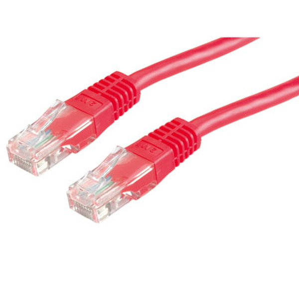 M-Cab Cat5e network cable UTP, 0.5m 0.5m Rot Netzwerkkabel