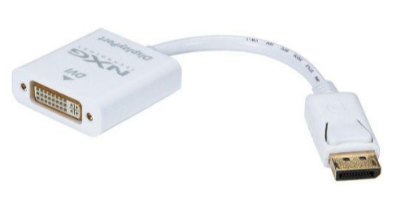 NXG Technology NX-DP-DVI DisplayPort DVI Weiß Kabelschnittstellen-/adapter