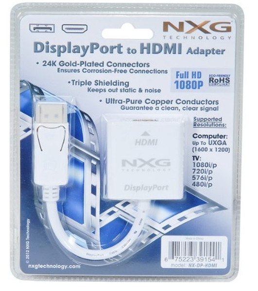NXG Technology NX-DP-HDMI кабельный разъем/переходник