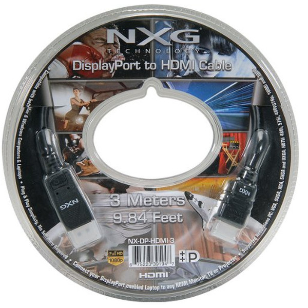 NXG Technology NX-DP-HDMI-3 Videokabel-Adapter