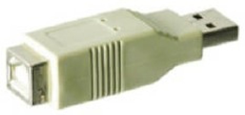 M-Cab USB Adapter A male B Белый кабельный разъем/переходник