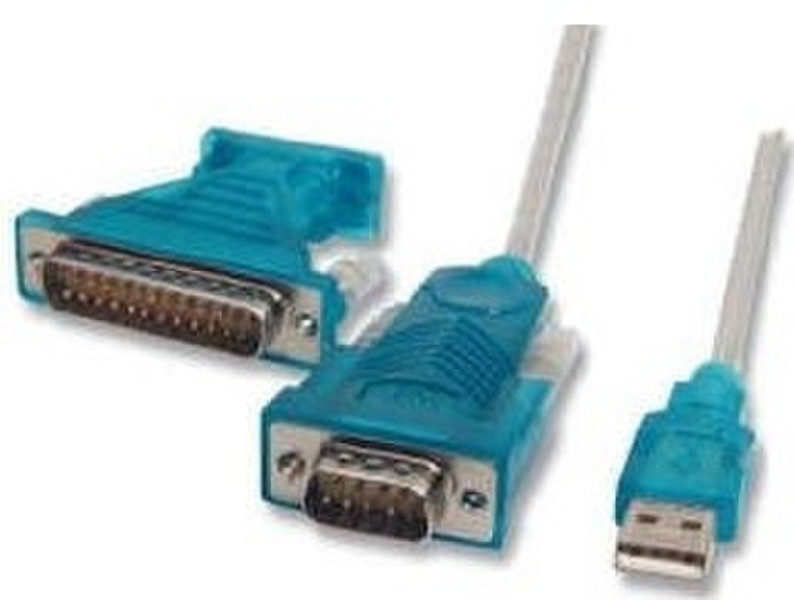 M-Cab USB Adapterkabel - RS 232 RS-232 Зеленый кабельный разъем/переходник