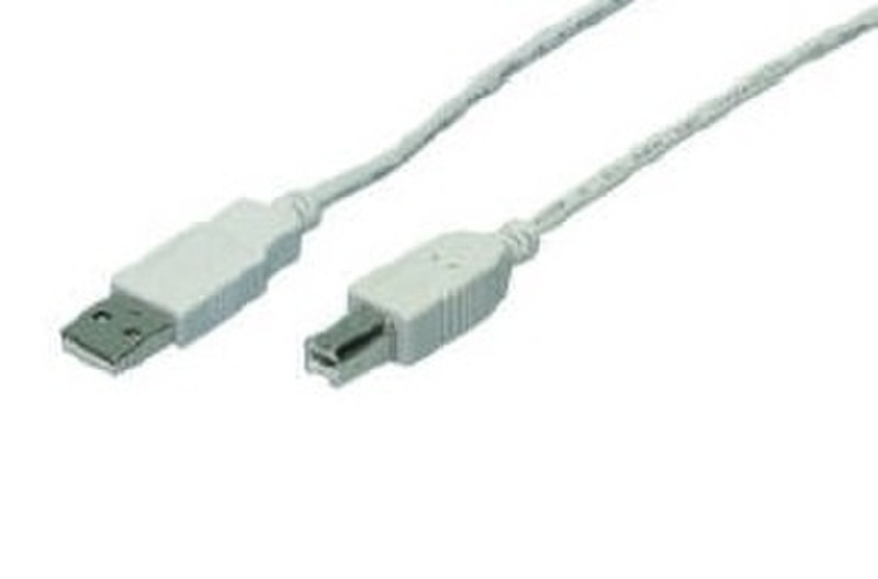M-Cab Cable USB 2.0 5.0m 5м USB A USB B Серый кабель USB