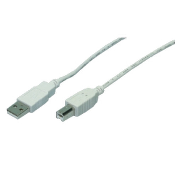 M-Cab USB A/USB B 3m 3м USB A USB B Серый кабель USB