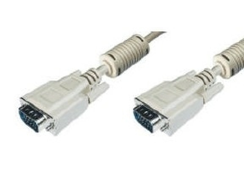 M-Cab 7000505 15m VGA (D-Sub) VGA (D-Sub) Beige VGA-Kabel