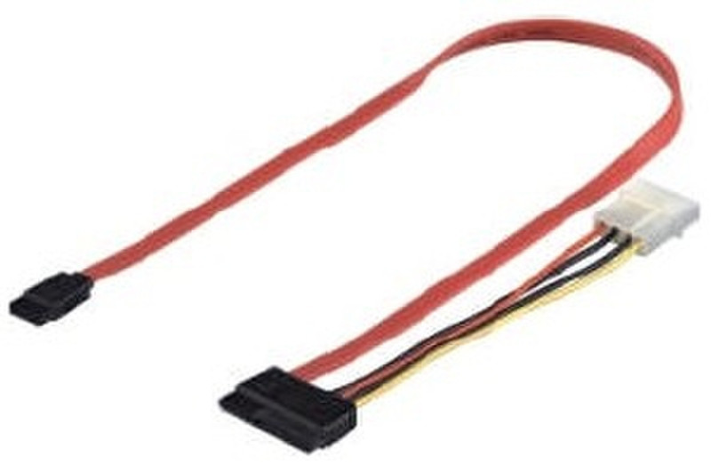 M-Cab HDD S-ATA Kabel 0.5m Rot SATA-Kabel