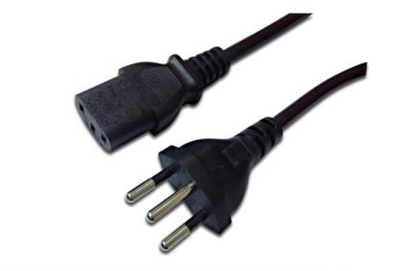 Digitus AK-440118-018-S 1.8m C13 coupler Black power cable