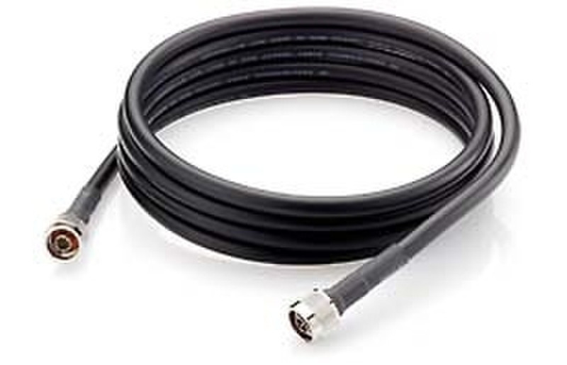LevelOne Antenna cable N-plug - N-plug, 3m 3m Schwarz Netzwerkkabel