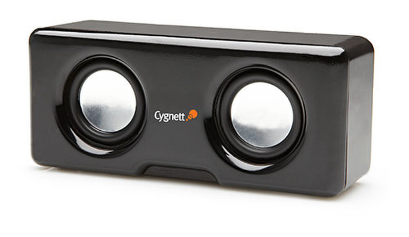 Cygnett GrooveCube Recharger 2.0channels Black docking speaker