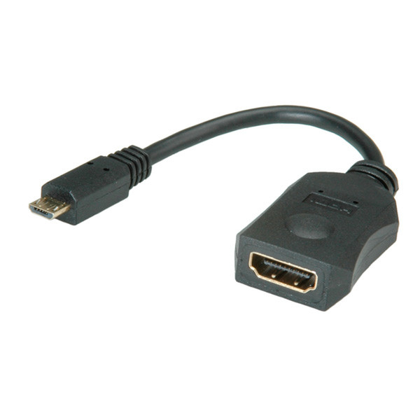 Value HDMI - MicroHDMI 0.1m 0.1м Micro-HDMI HDMI Черный