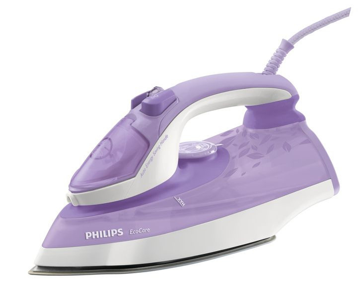 Philips EnergyCare GC3740/32 Паровой утюг Подошва с покрытием SteamGlide 2400Вт Фиолетовый, Белый утюг