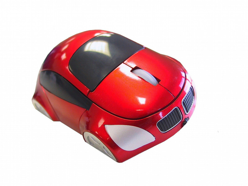 Sansun SN-133, Red USB Оптический 800dpi Красный компьютерная мышь